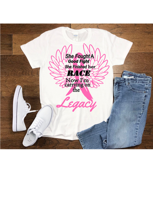 She Ran a good race breast cancer