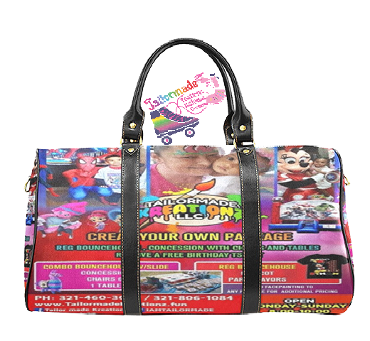 Custom large traveling bag Personalized can  be used  School, Sports girls trip ,outing Add your own Logo, Image  one extra - Any color, font or design you wish!