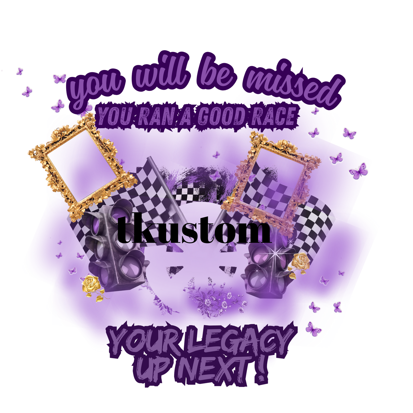 Design Template -  You run a good race  Digital File Png